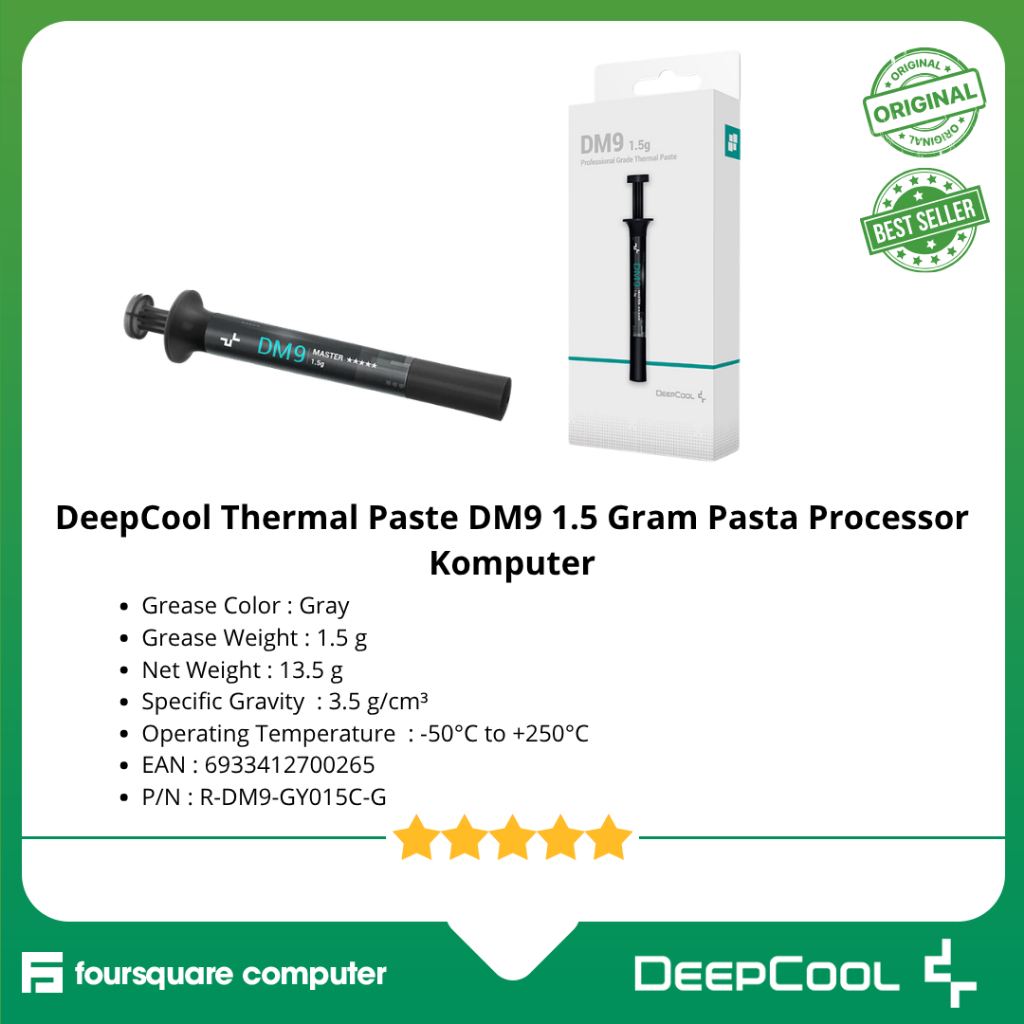 DeepCool Thermal Paste DM9 1.5 Gram Computer Processor Paste