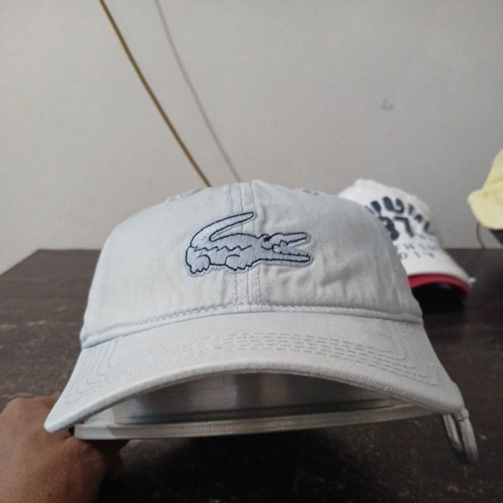 หมวกเบสบอล KATUN Dankal ผ้าคอตตอนหนานุ่ม สีกรมท่า ปักโลโก้ LACOSTE มือสอง Original ทุกขนาด ชุดเหล็กห