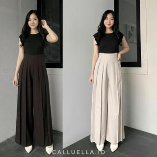 Calluella - Lavie Pants Culote Palazzo Highwaist Celana Panjang Wanita Fashion Muslim Casual Trendy Viral Formal Nyaman