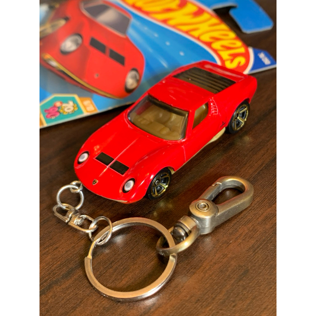 GANTUNGAN Hot Wheels 71 LAMBORGHINI MIURA SV พวงกุญแจ Hotwheels พวงกุญแจแบบกําหนดเอง