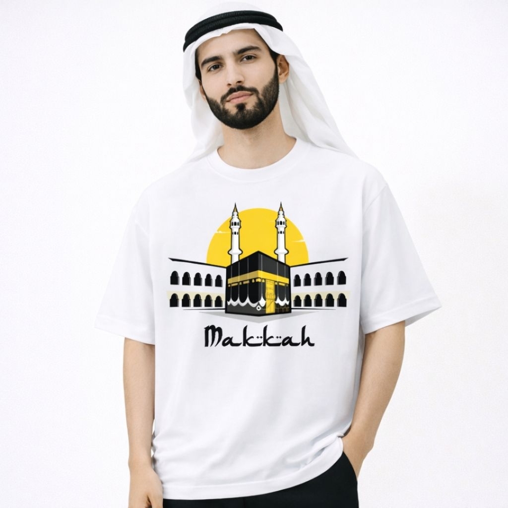 เสื้อยืดโดย MAKKAH MEKAH UMROH USING THE STATE TAGSAL COTTON 30S MATERIAL PREMIUM SOUVENIR ของขวัญ
