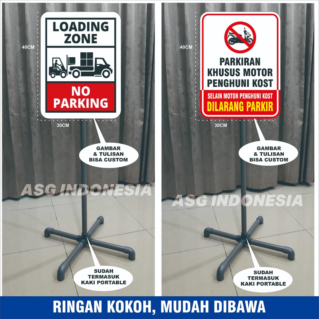 ACRYLIC BOARD สําหรับป้าย LOADING ZONE / ที่จอดรถพิเศษสําหรับบอร์ด HOUSES