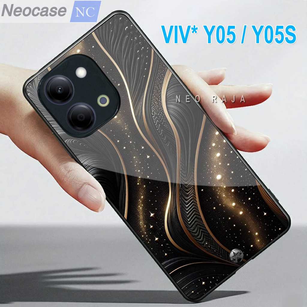 SoftCase Glass Kaca VIVO Y05 / Y05S - Casing HP VIVO Y05 / Y05S Case HP Y05 - N221