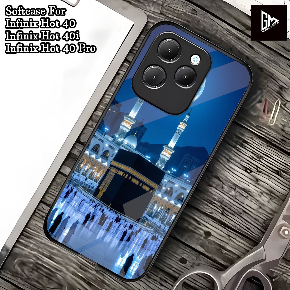 ( 0018 ) Softcase Glass Kaca Infinix Hot 40 Infinix Hot 40 Pro Infinix Hot 40i ล่าสุด 2024 Case Infi