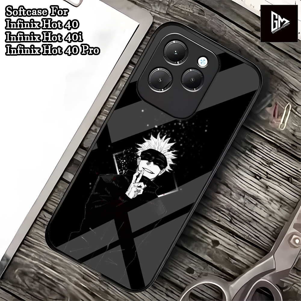 ( 0022) Softcase Glass Kaca Infinix Hot 40 Infinix Hot 40 Pro Infinix Hot 40i ล่าสุด 2024 Case Infin