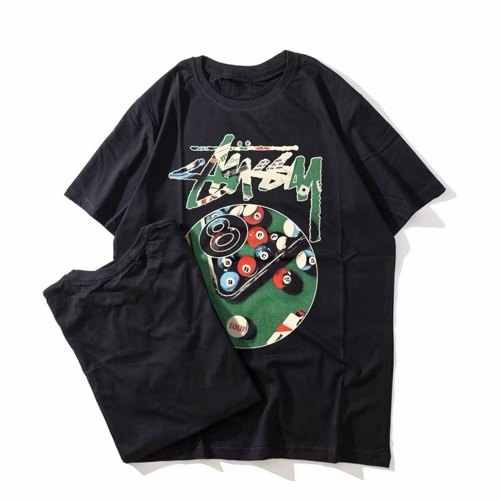 เสื้อยืด Stussy 8 Ball Camo Black Tee