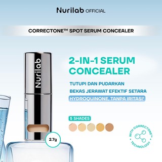 Nurilab - CorrecTone™ Spot Serum Concealer Bekas Jerawat Kemerahan Kehitaman PIH PIE