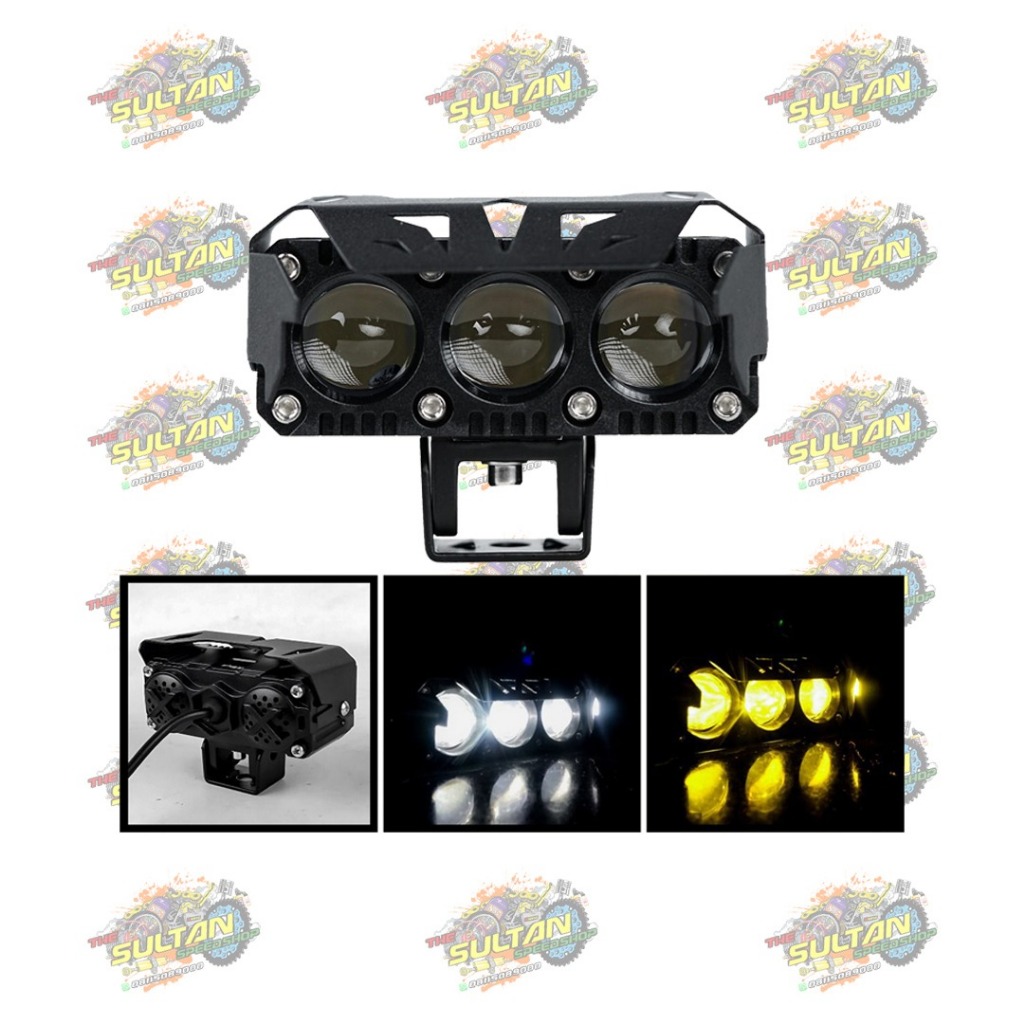 MATA SQL 3-EYE SPOTLIGHT + พัดลม TWIN ANGELS