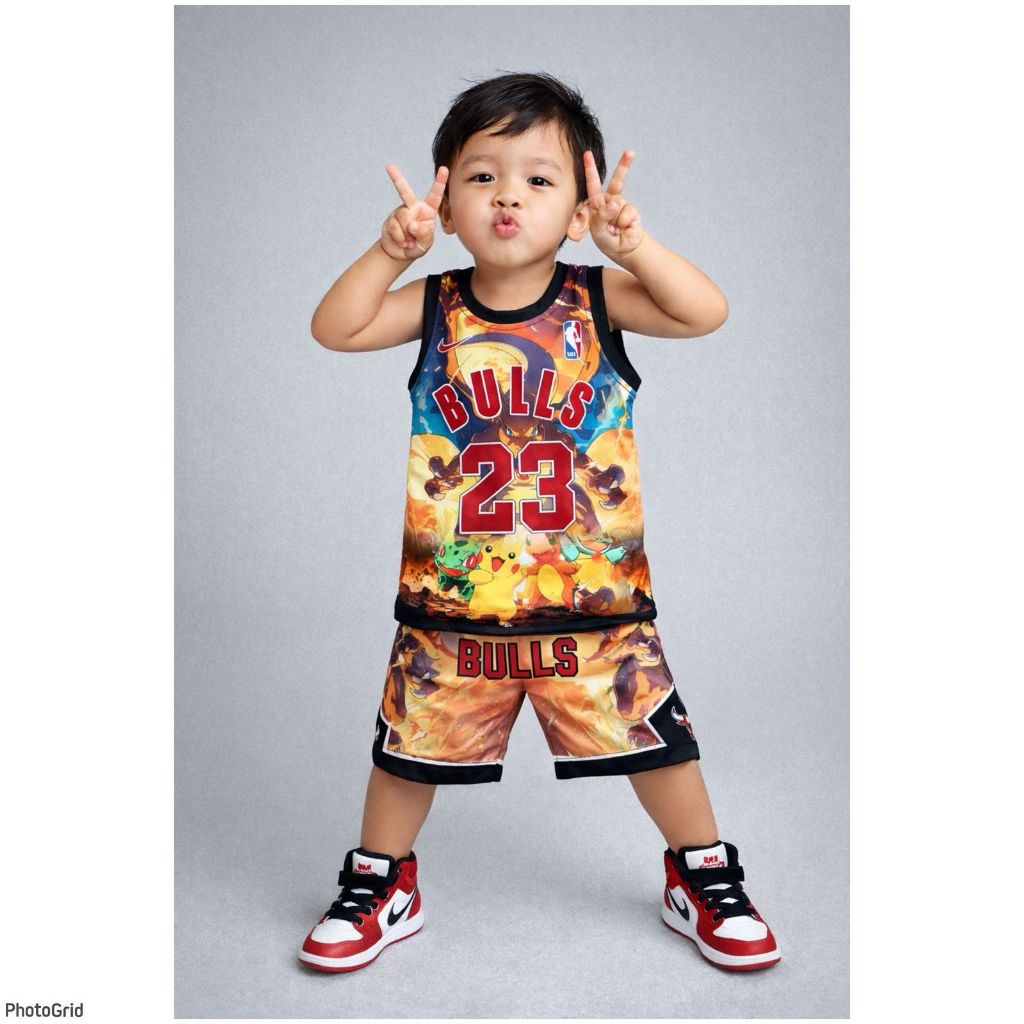 BOYS JERSEY SET 0-13 YEARS//ONE SET OF CHILDRENS JERSEY WITH TRENDY CHARACTER LEXBONG JERSEY MOTIF