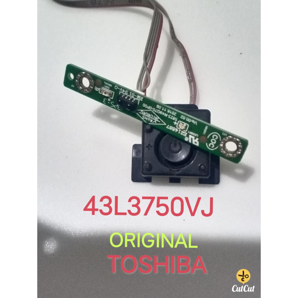 TOMBOL เซ็นเซอร์ระยะไกล Ir Sensor ปุ่มทีวีโตชิบา 43l3750vj 43L3750VJ 43L3750