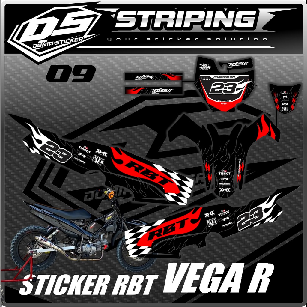 สติ๊กเกอร์ DECAL (FULL BODY) RBT VEGA R NEW DESIGN CODE 09