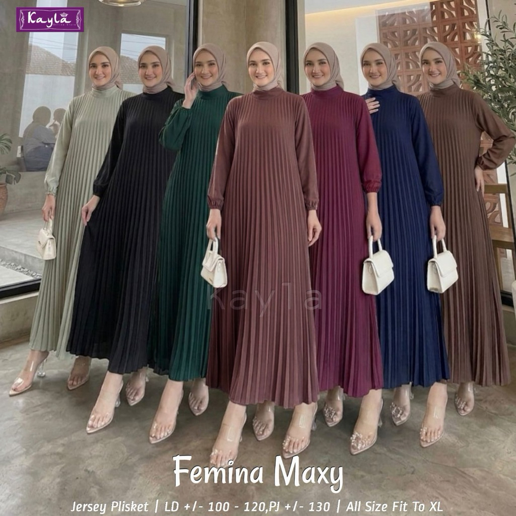 Femina Maxy Premium Pleated Dress โดย Kayla