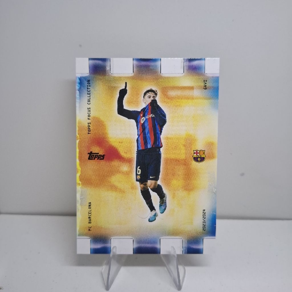 การ์ดฟุตบอล Topps Focus Barcelona Pablo Gavi