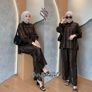 setelan wanita kekinian AZURA | one set wanita rayon premium busui friendly adem nyaman terlaku