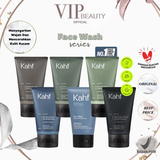 KAHF Man Facial Wash - Energizing and Brightening | Oil and Comedo | Oil and Acne | Exfo Scrub | Acne and Pore Scrub | Brightening & Dark Sport Scrub | Cooling & Bright 100ml & 50ml