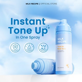 [READY STOCK] Milk Recipe Instant Tone Up Spray - mencerahkan kaki dan tangan cerah UV Cream Semprot brightening pemutih tangan dan kaki