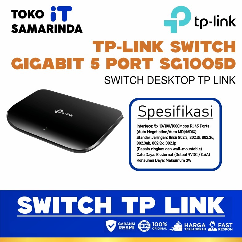 Tp - Link Switch Gigabit 5 Port SG1005D