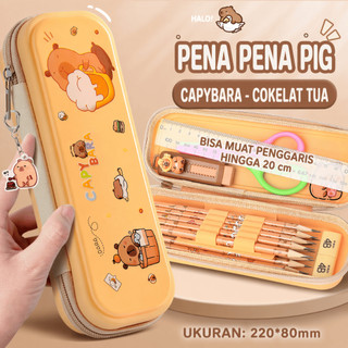 Kotak pensil tempat penyimpanan Pouch karakter motif anak perempuan & Laki-laki / Astronot / Superhero / Unicorn bahan Premium