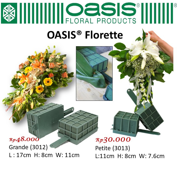 GANTUNGAN OASIS Florette Petite 3013 เปียก Oasis แขวนรวมดอกไม้โฟม Florist สินค้าดอกไม้อุปกรณ์ดอกไม้เ