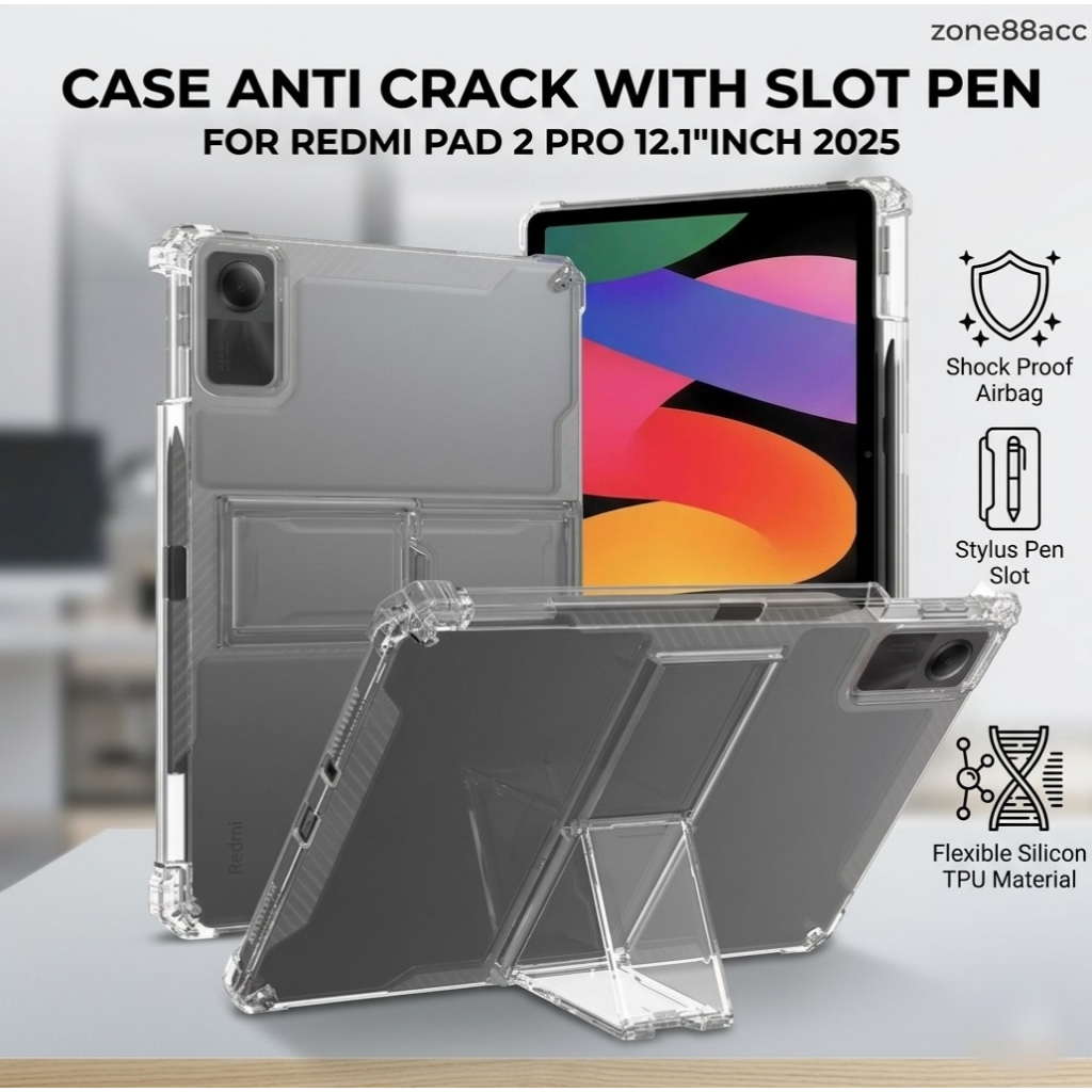 Silicon Redmi Pad 2 pro 12.1 "นิ้ว 2025 / Redmi Pad 2 pro Casing / Redmi Pad 2 pro case / redmi pad 