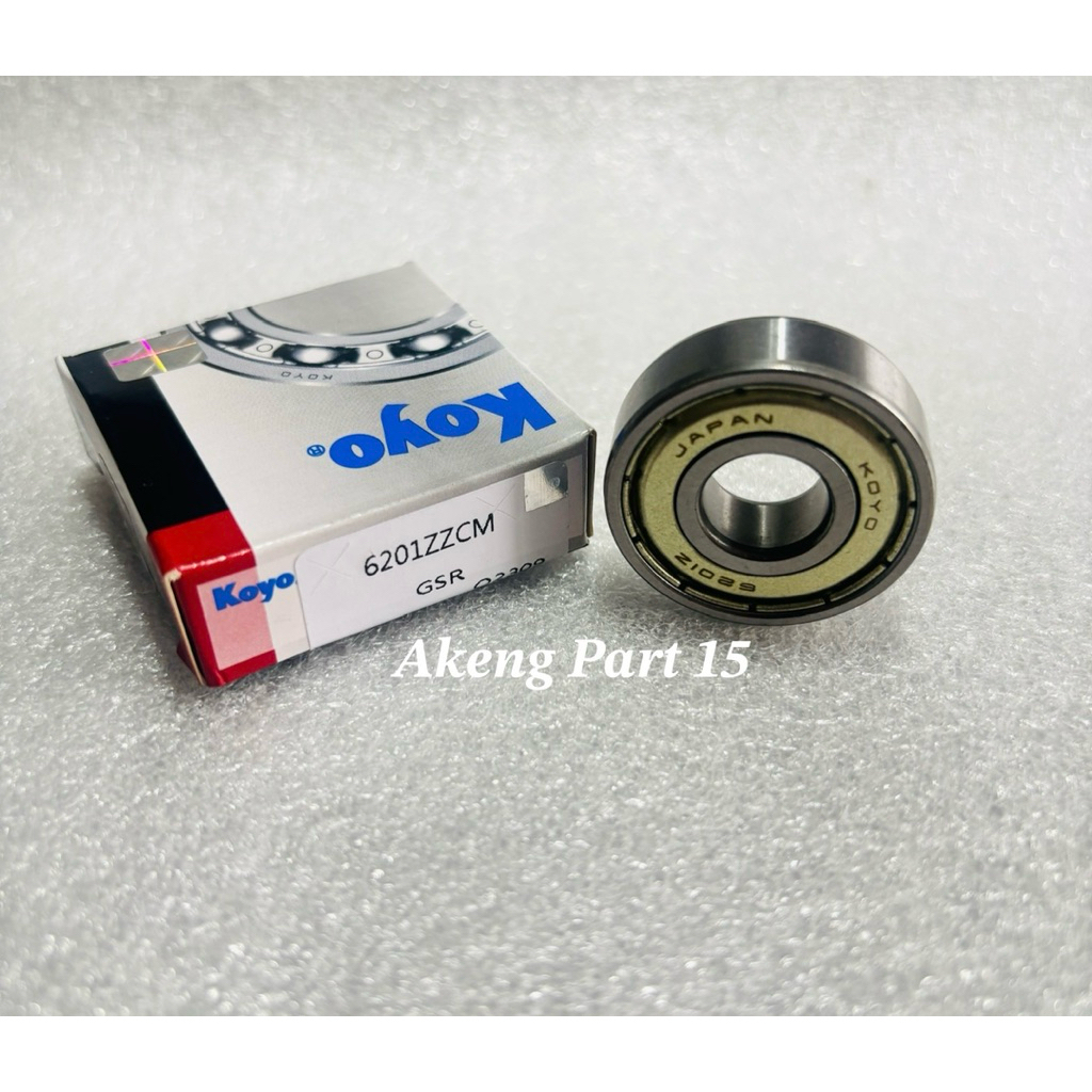 BEARING 6201 ZZ KY BEARING 6201ZZ IRON CAP (1 ชิ้น)