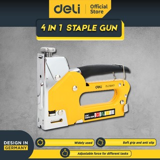 Deli Tools Staples Tembak / Stapler Gun  Tacker 4 in 1
