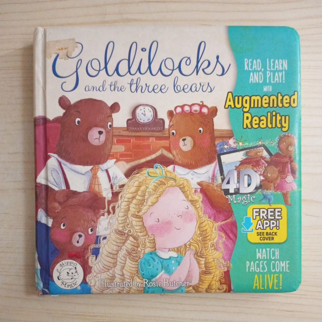 BOARDBOOK GOLDILOCKS และ THE THREE BEARS AUGMENTED REALITY โดย ROSIE BUCHER