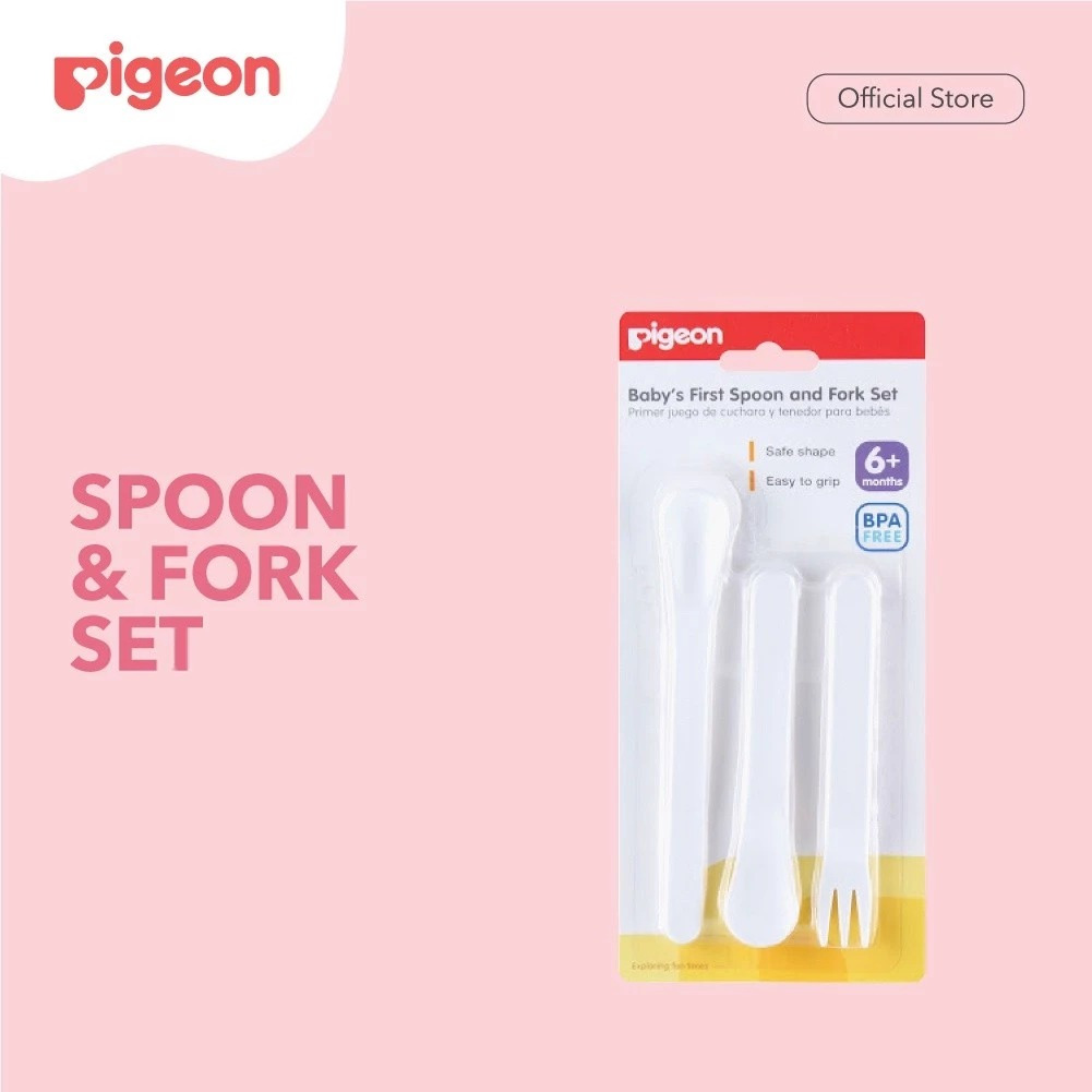ชุดช้อนและส้อม Pigeon Baby First