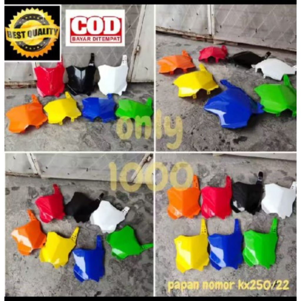 KX250/22 NUMBER PLATE KX 250 2022 STAR PLATE KX250/22 ฝาครอบด้านหน้า KX 250 2022