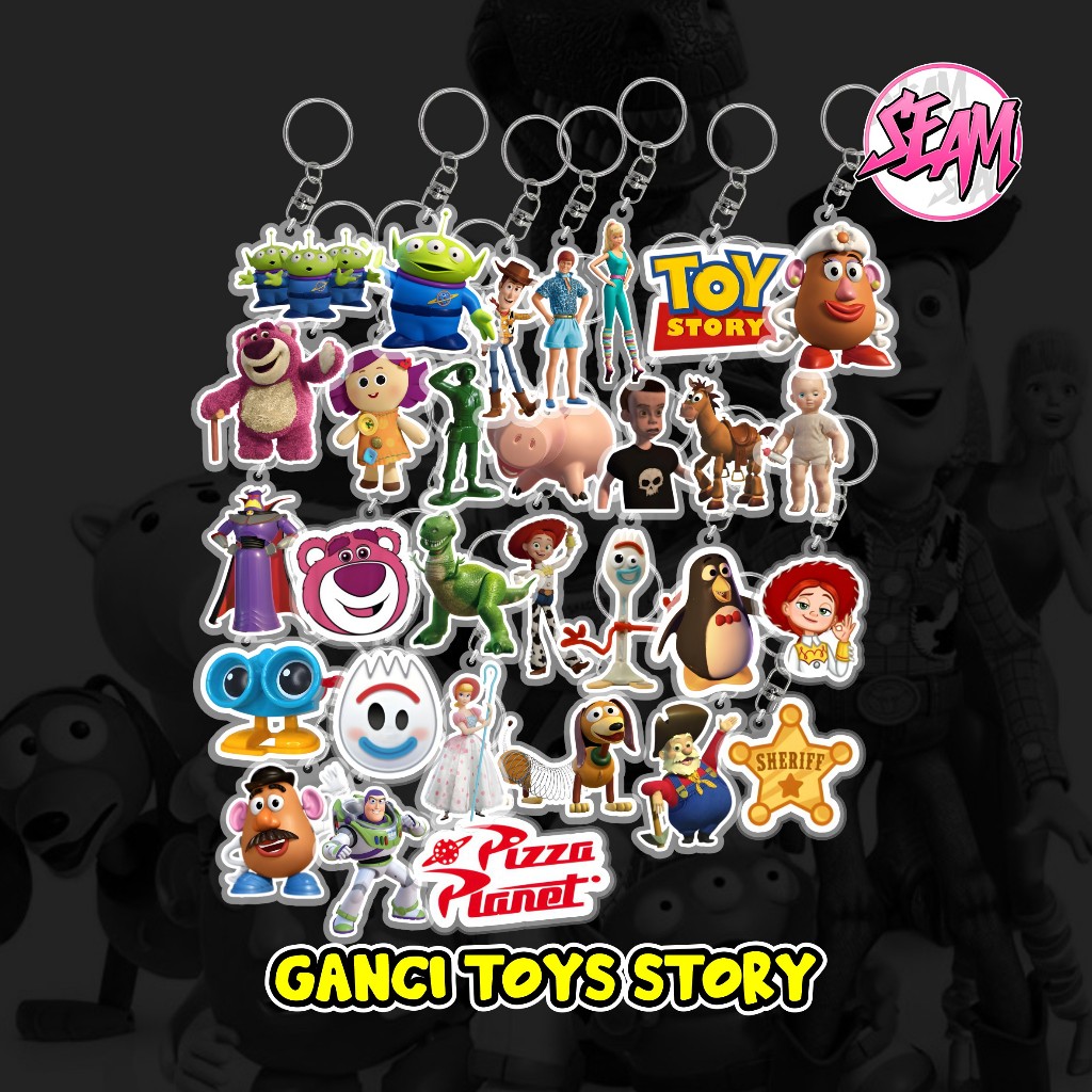 GANTUNGAN TOYS STORY KEYCHAIN WOODY JESSIE LOTSO พวงกุญแจน่ารัก