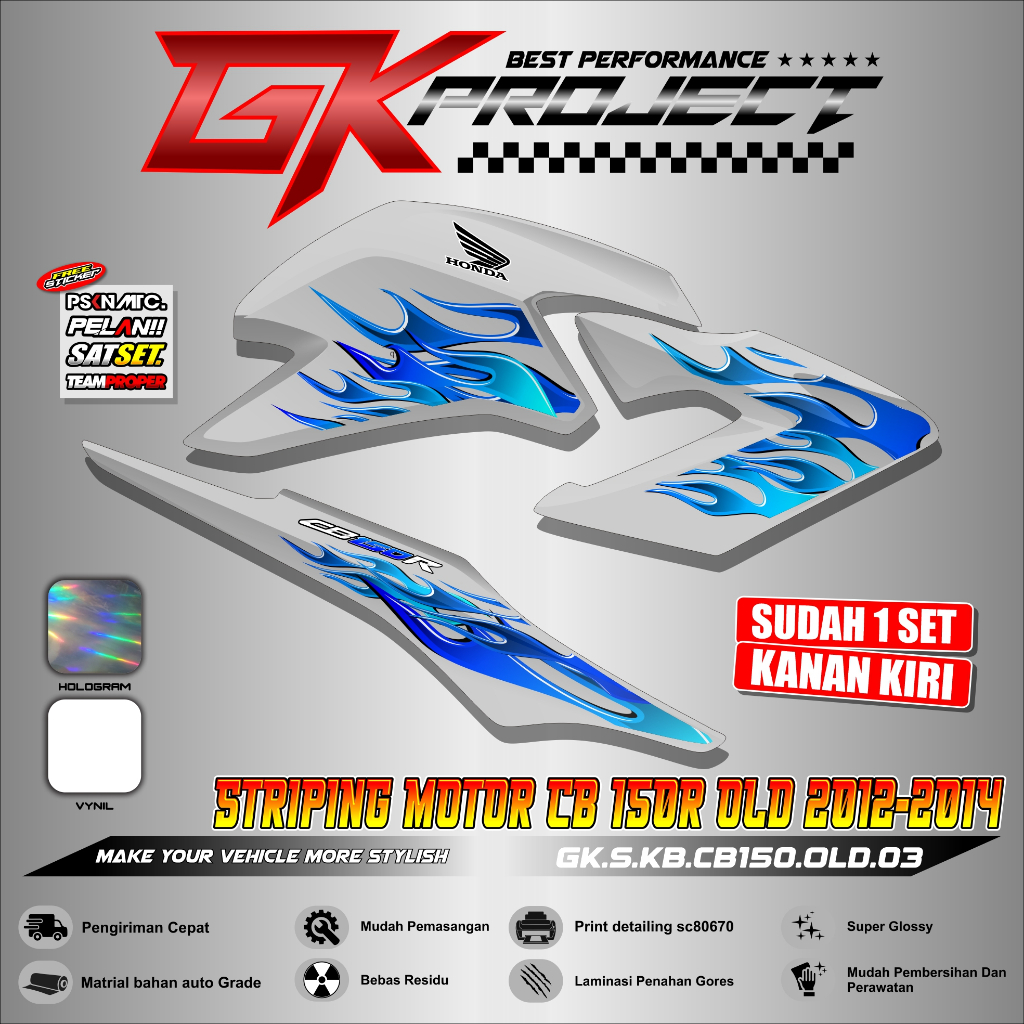 CB 150R OLD Variation สติ๊กเกอร์ CB 150R Striping | สติ๊กเกอร์รูปลอก Striping Variation HONDA CB 150