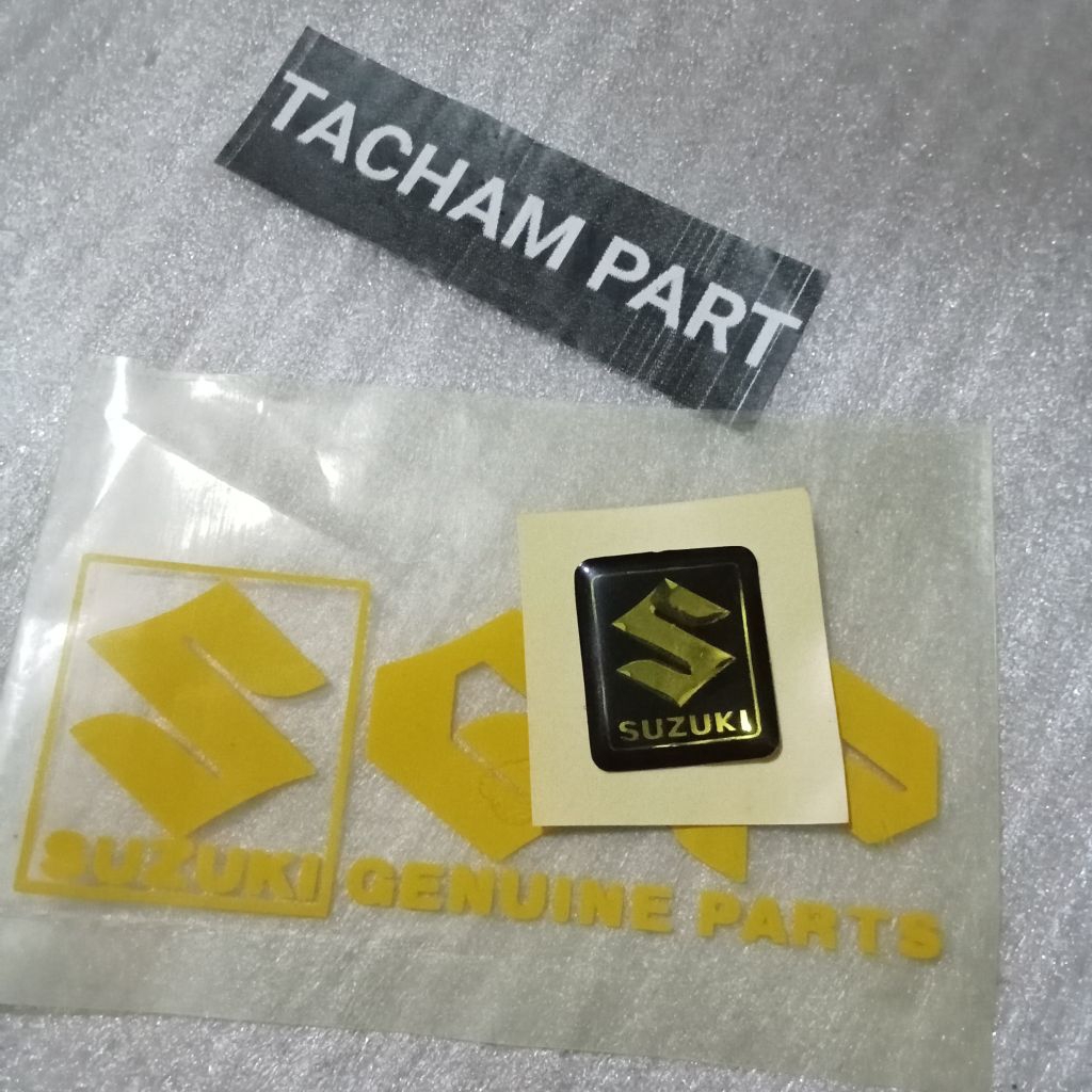 ต้นฉบับ SGP SUZUKI ของแท้ PARTS สติ๊กเกอร์ EMBLEM SPIDO SUZUKI สติ๊กเกอร์ EMBLEM โลโก้ SUZUKI กล่อง 