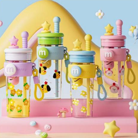 HX Bottle Air M Happy 2 in 1 780ML (HTM - 3800) ขวดนมอะคริลิคหนา / BPA Free / Food Grade