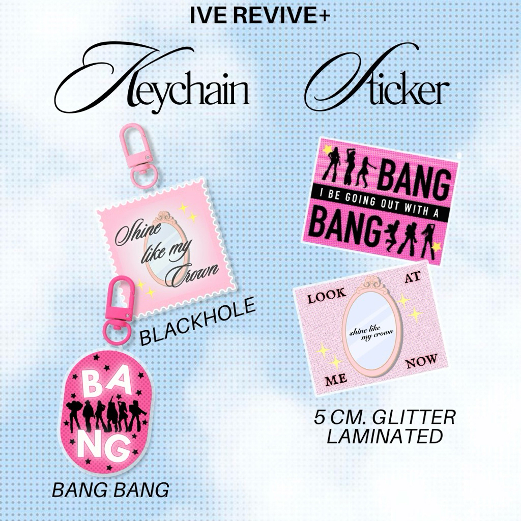 IVE REVIVE+ พวงกุญแจและสติ๊กเกอร์