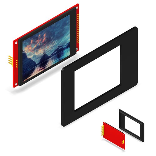 3.2 นิ้ว LCD Bezel หน้าจอสัมผัส TFT SPI โมดูลสีจอแสดงผล ILI9341 ปากกา