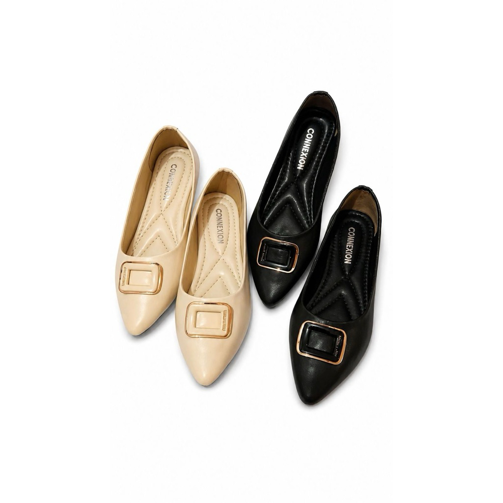 รองเท้าส้นเตี้ยทํางานผู้หญิง Miumiu connec
