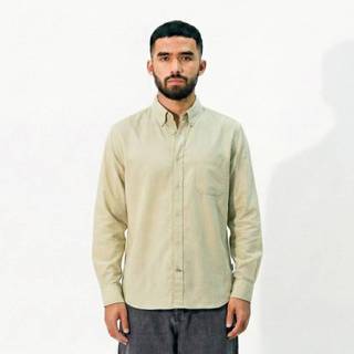 AUFFAN Kemeja Kasual | baju polos lengan panjang pria casual katun linen premium