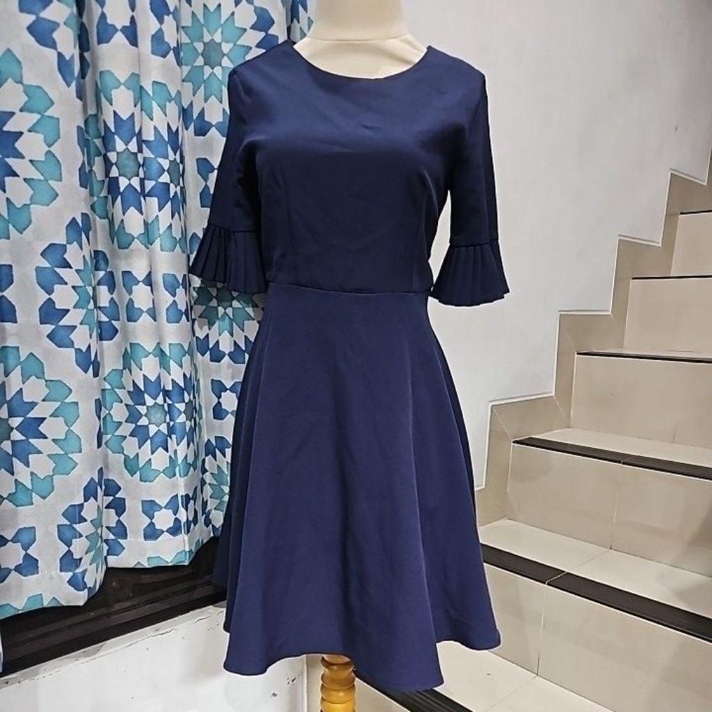Preloved Navy Dress Another One uk. M, LD 84-86 cm.