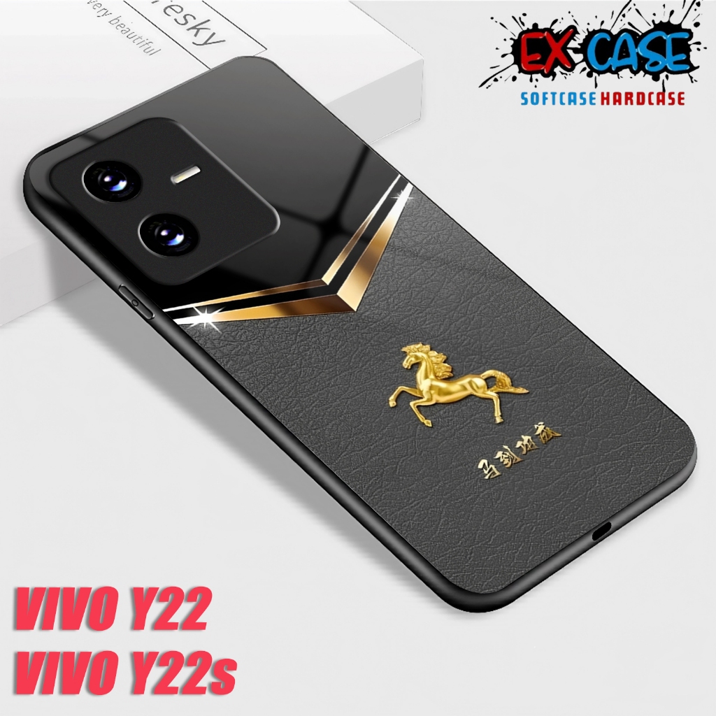 Softcase Hp VIVO Y22 Casing VIVO Y22S Glossy Case เคสกระจกเงาตัวป้องกันโทรศัพท์มือถืออุปกรณ์เสริมโทร