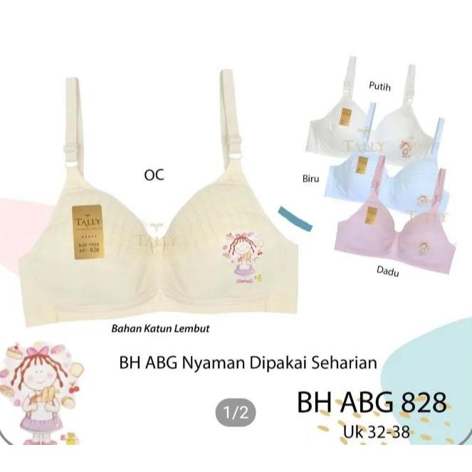 KATUN Tally 828 BRA BH วัยรุ่นหญิงผ้าฝ้ายวัสดุ I ลวดฟรี I ขนาด 32 - 38