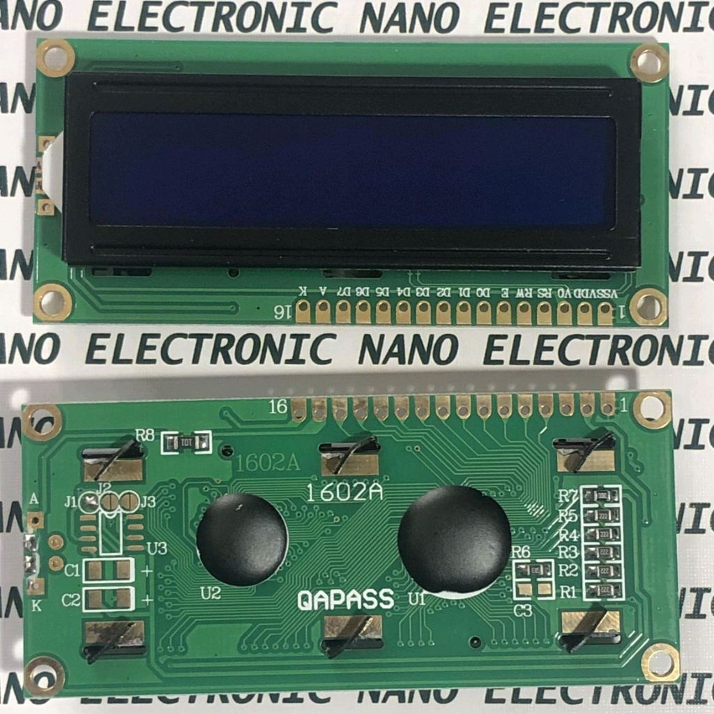 LCD 16x2 2x16 1602 สีขาวเขียนกลับแสงสีฟ้า