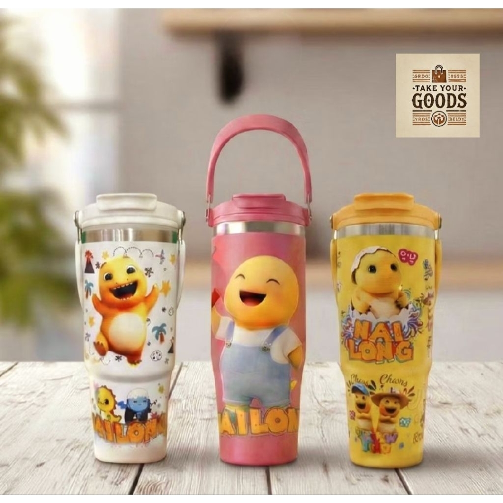 Nailong แก้วน้ําสแตนเลส 900 ML ขวดดื่ม ขวดน้ํา Nailong