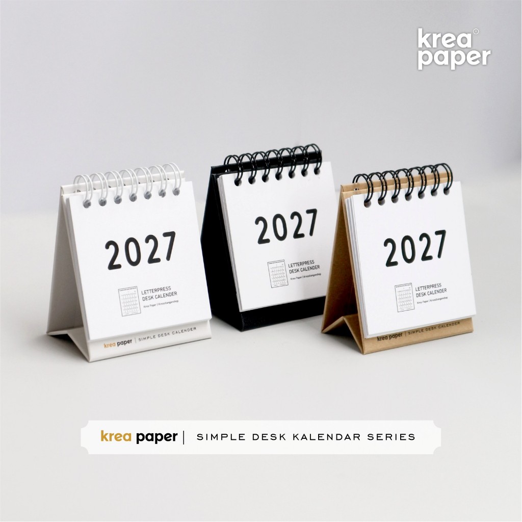 MINI CALENDAR 2027 AESTHETIC | AESTHETIC DESK CALENDAR | ดีไซน์หรูหราเรียบง่าย | HARDBOARD CALENDAR 