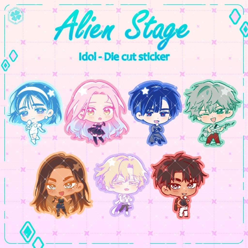 (ซื้อรวมขั้นต่ํา 10k) Alien Stage Sticker - Idol - ALNST Sticker