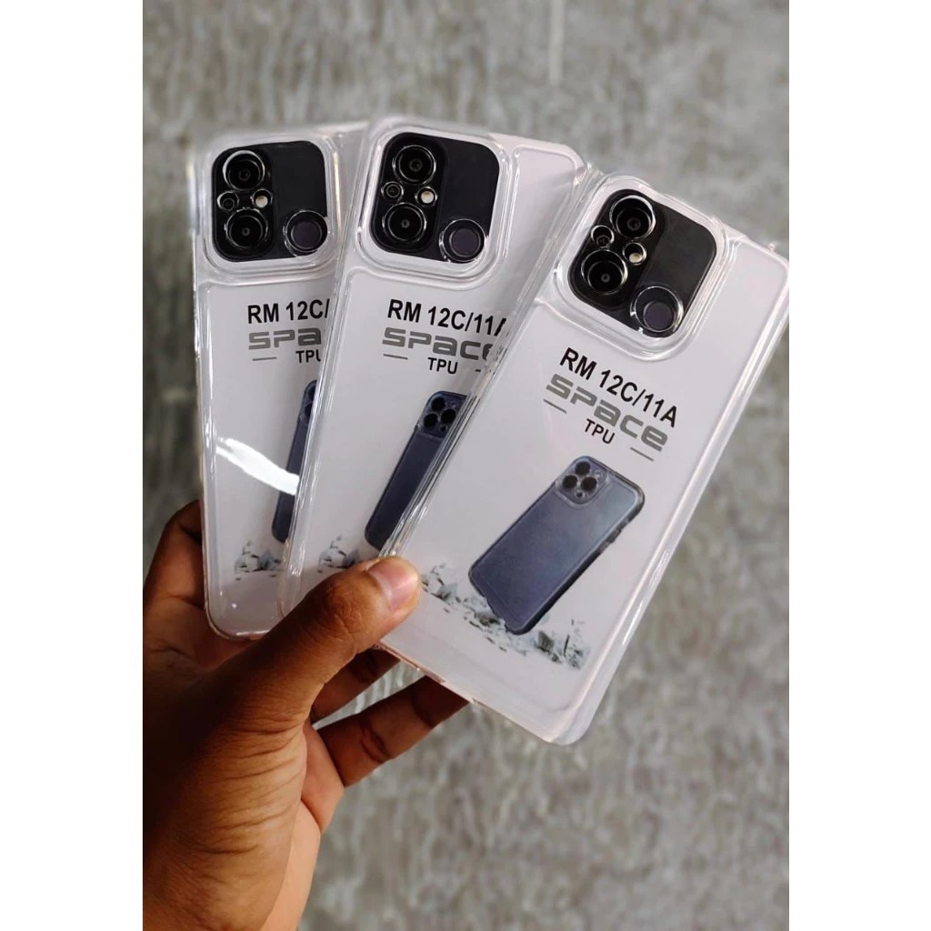 CLEAR และ GREY SPACE SILICONE READY OPPO A5 OPPO A5X OPPO A5 PRO OPPO A6 OPPO A6X OPPO A6 PRO