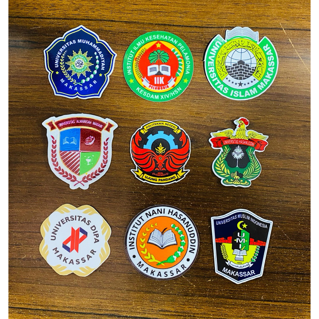 กันน้ํา CAMPUS LOGO STICKERS - HASANDDIN UNIVERSITY STICKERS - S MUHAMMADIYAH UNIVERSITY Makassar - 