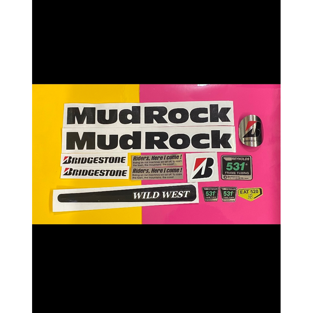 สัญลักษณ์จักรยาน Bridgestone แบบกําหนดเอง + สติ๊กเกอร์จักรยาน Mudrock