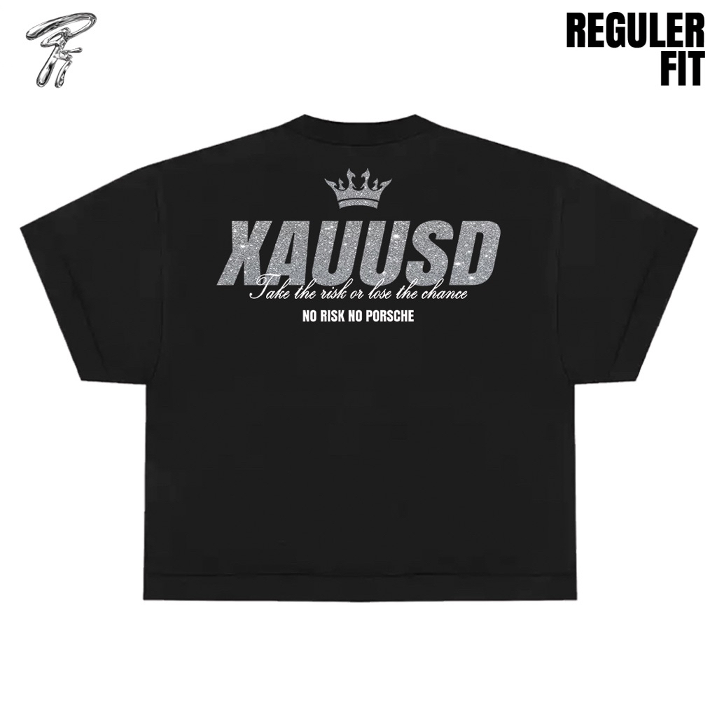 KATUN Flaming Studio - เสื้อยืด XAUUSD - ผ้าฝ้ายหวีหนา 20s