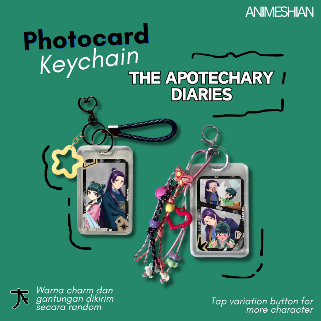 GANTUNGAN Photocard พวงกุญแจ The Apostary Diaries - Animeshiyan - พวงกุญแจ, การ์ดภาพถ่าย, Diaries, M
