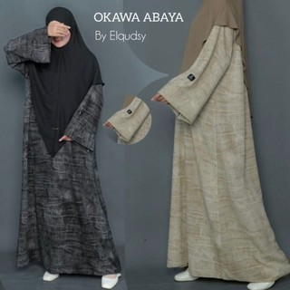 Abaya Okawa Abstrak Dress Haji Dan Umroh Gamis Muslim Kekinian Abaya Style Modern